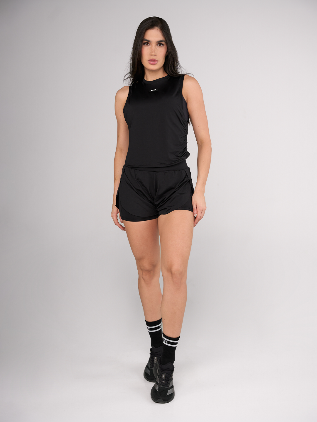 Blouse Lace-Up Summery - 8752